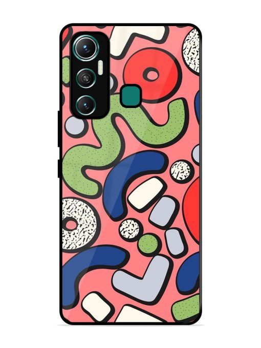 Groovy Geometric Shapes Glossy Soft Edge Case for Infinix Hot 11 (2021)