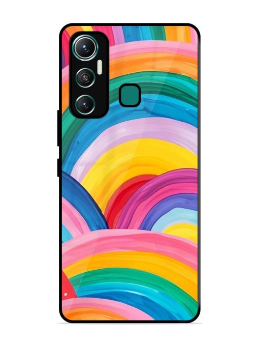 Rainbow Cascade Glossy Soft Edge Case for Infinix Hot 11 (2021)