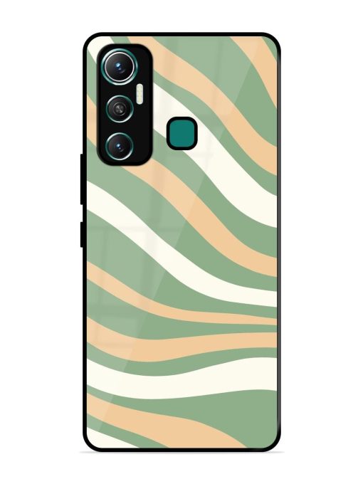 Wavy Pastel Paradise Glossy Soft Edge Case for Infinix Hot 11 (2021)