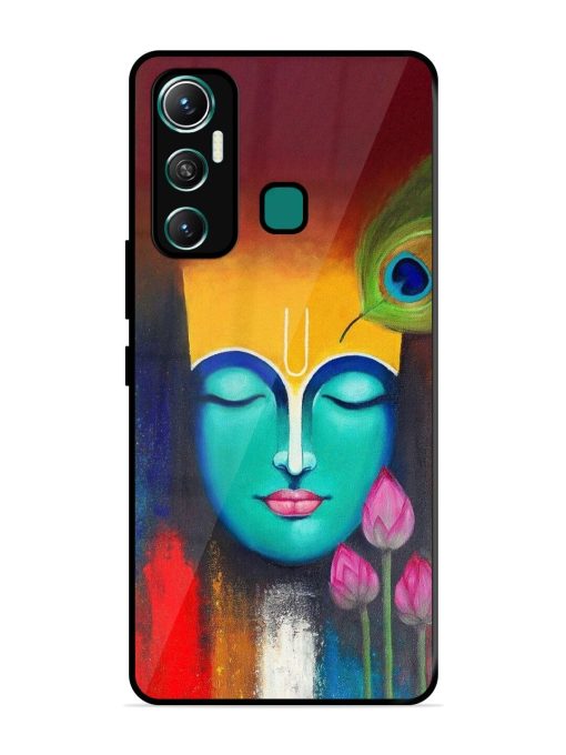 Divine Tranquility: The Face Of Krishna Glossy Soft Edge Case for Infinix Hot 11 (2021)