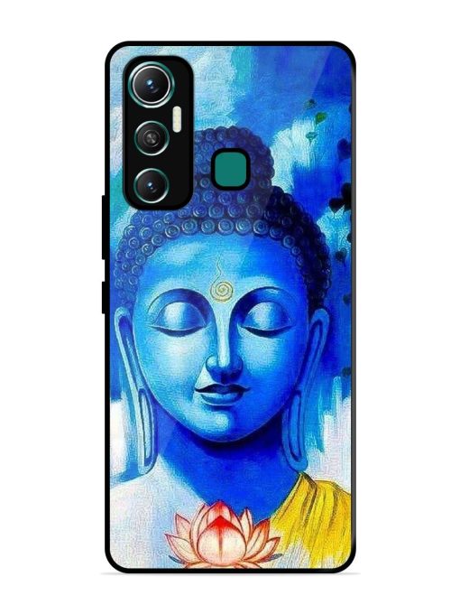 Serene Buddha With Lotus Glossy Soft Edge Case for Infinix Hot 11 (2021)