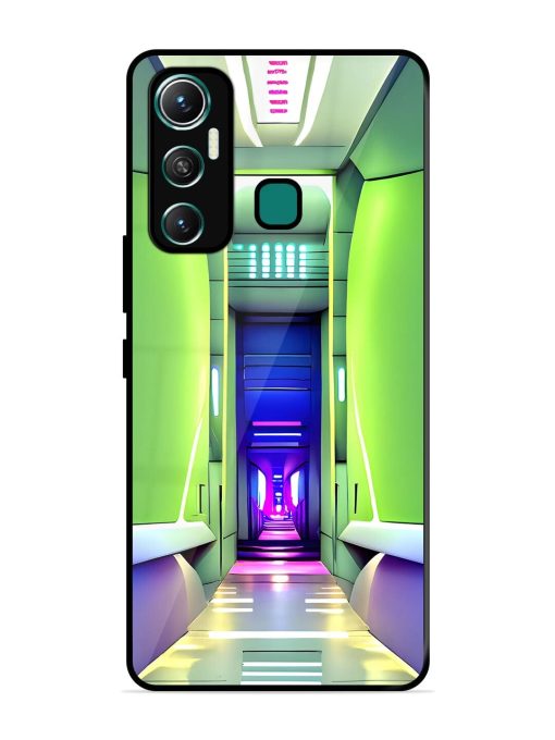 Neon Corridor Glossy Soft Edge Case for Infinix Hot 11 (2021)