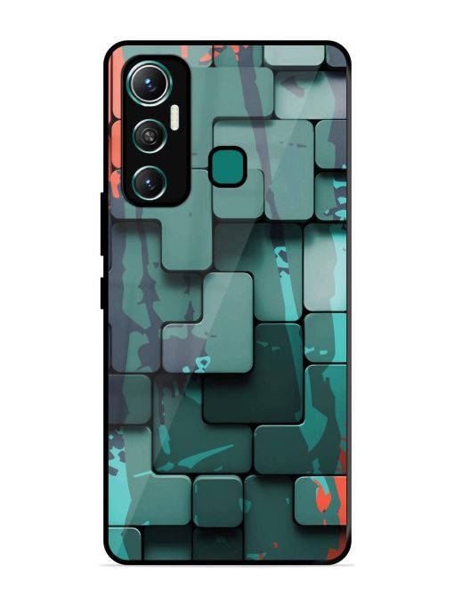 Abstract Geometric Mosaic Glossy Soft Edge Case for Infinix Hot 11 (2021)