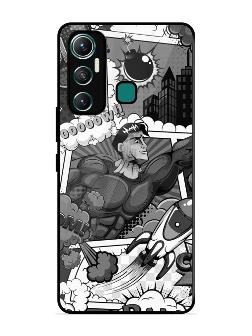 Comic Book Chaos Glossy Soft Edge Case for Infinix Hot 11 (2021)