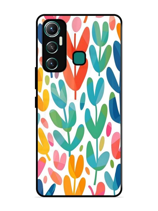 Rainbow Of Blooms Glossy Soft Edge Case for Infinix Hot 11 (2021)