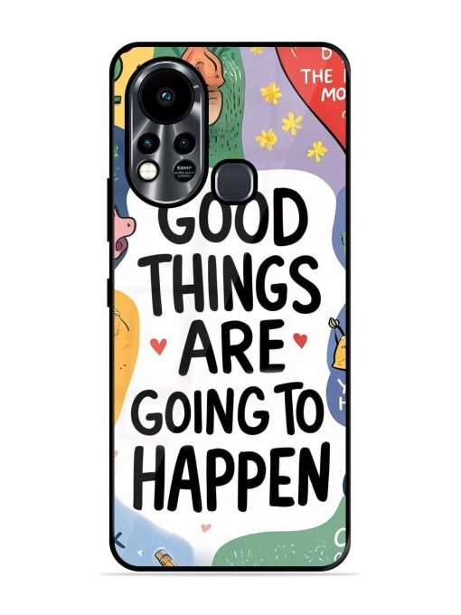 Uplifting Scribbles Glossy Soft Edge Case for Infinix Hot 11S Chachhi