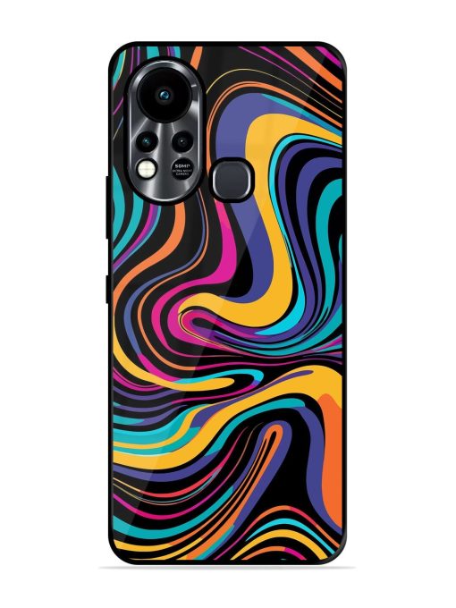 Psychedelic Swirl Glossy Soft Edge Case for Infinix Hot 11S Chachhi