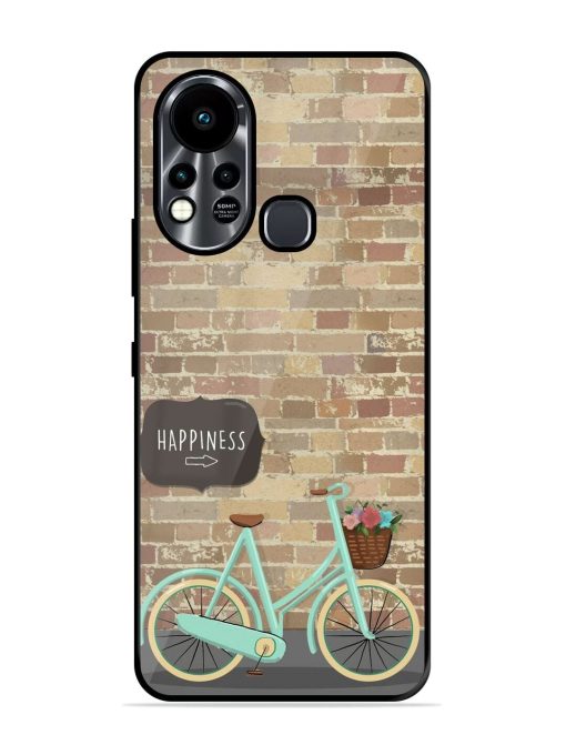 Pedaling Towards Happiness Glossy Soft Edge Case for Infinix Hot 11S Chachhi