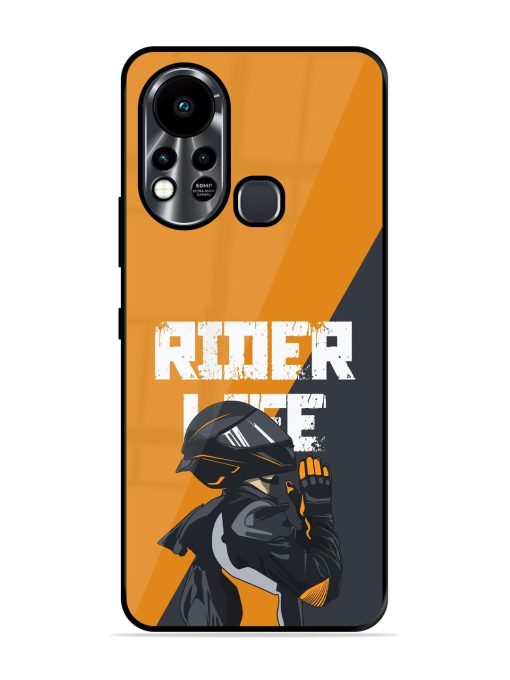 Ride Never Ends Glossy Soft Edge Case for Infinix Hot 11S Chachhi