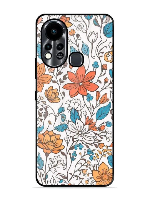 Floral Symphony Glossy Soft Edge Case for Infinix Hot 11S Chachhi