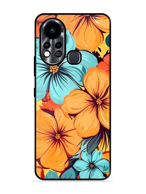 Tropical Bloom Glossy Soft Edge Case for Infinix Hot 11S Chachhi