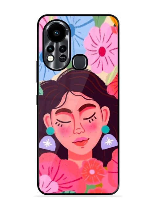 Blooming Serenity Glossy Soft Edge Case for Infinix Hot 11S Chachhi