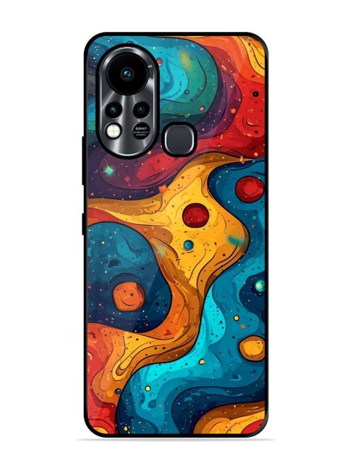 Cosmic Swirl Glossy Soft Edge Case for Infinix Hot 11S