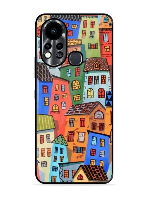 Rainbow House Glossy Soft Edge Case for Infinix Hot 11S Chachhi