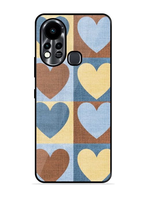 Hearts On Canvas Glossy Soft Edge Case for Infinix Hot 11S Chachhi