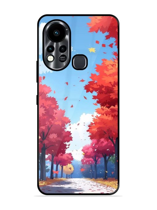 Autumn'S Embrace Glossy Soft Edge Case for Infinix Hot 11S Chachhi