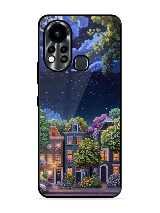 Moonlit Streets Glossy Soft Edge Case for Infinix Hot 11S Chachhi