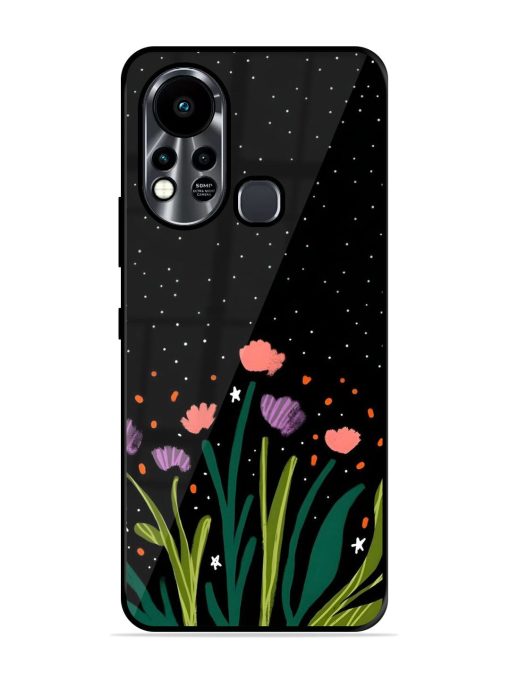 Midnight Bloom Glossy Soft Edge Case for Infinix Hot 11S Chachhi