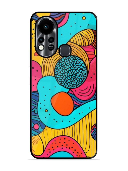 Psychedelic Patterns Glossy Soft Edge Case for Infinix Hot 11S Chachhi