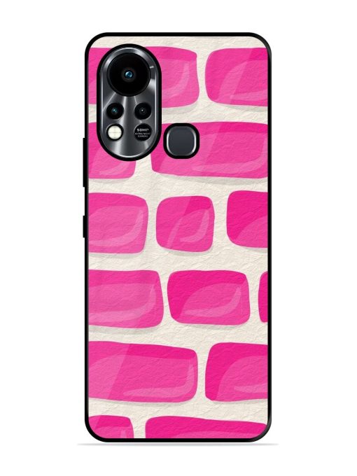 Pink Brick Wall Glossy Soft Edge Case for Infinix Hot 11S Chachhi