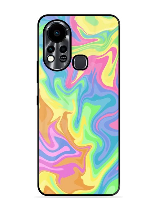 Whimsical Swirl Glossy Soft Edge Case for Infinix Hot 11S Chachhi