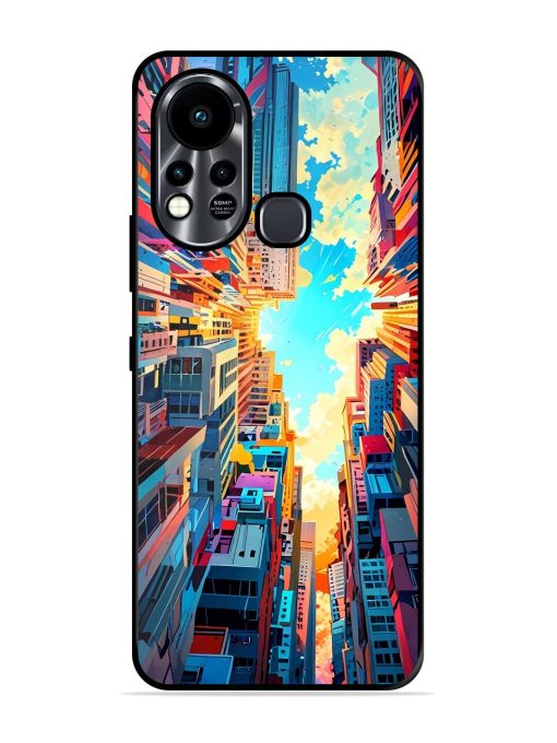 Skyward City Glossy Soft Edge Case for Infinix Hot 11S Chachhi