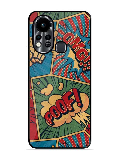 Comic Book Chaos Glossy Soft Edge Case for Infinix Hot 11S Chachhi