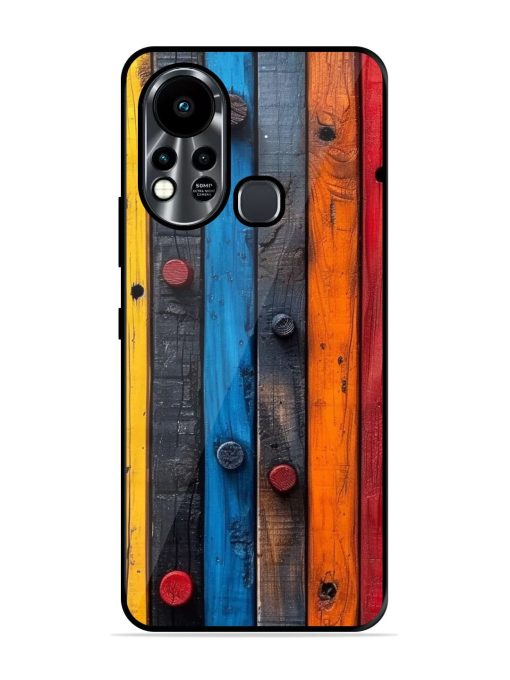 Rainbow Plank Glossy Soft Edge Case for Infinix Hot 11S Chachhi