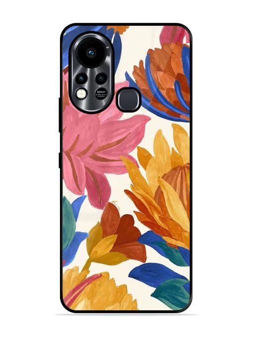 Blooming Tapestry Glossy Soft Edge Case for Infinix Hot 11S Chachhi