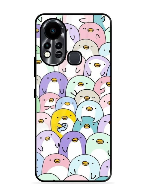 Penguin Party Glossy Soft Edge Case for Infinix Hot 11S Chachhi