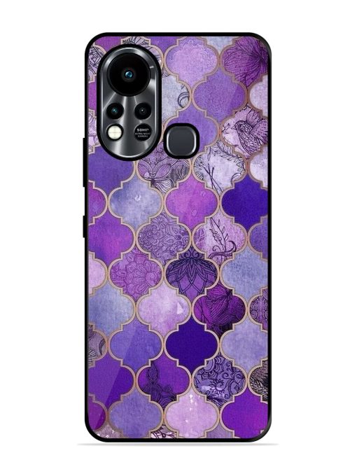 Purple Mosaic Magic Glossy Soft Edge Case for Infinix Hot 11S Chachhi