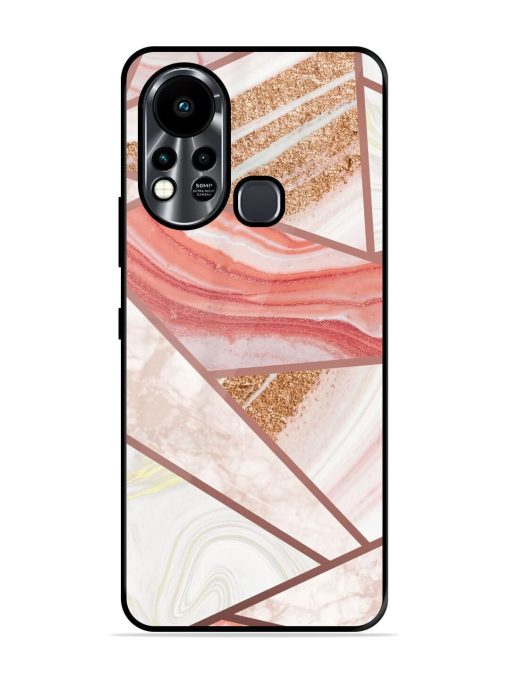 Rosy Mosaic Glossy Soft Edge Case for Infinix Hot 11S Chachhi