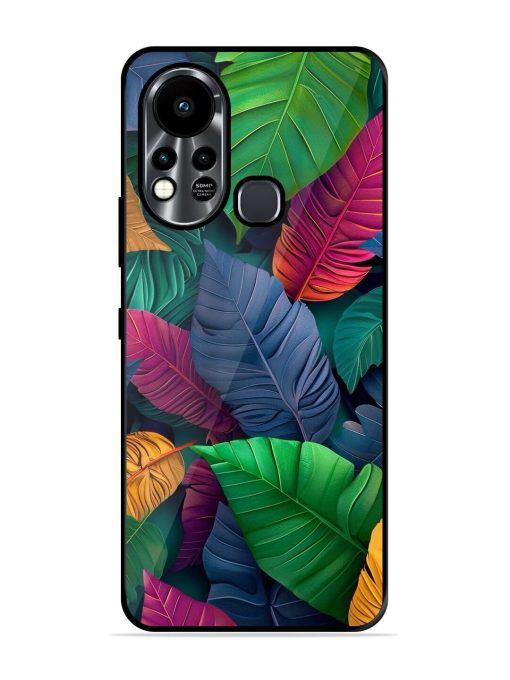 Tropical Tapestry Glossy Soft Edge Case for Infinix Hot 11S Chachhi