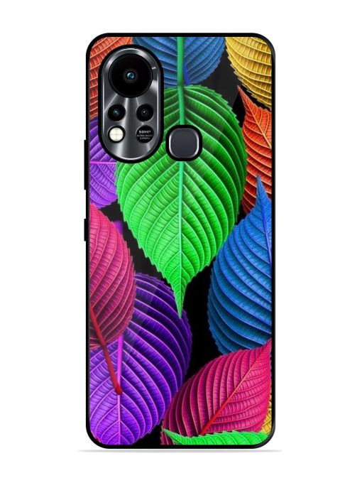 Rainbow Leaf Symphony Glossy Soft Edge Case for Infinix Hot 11S Chachhi