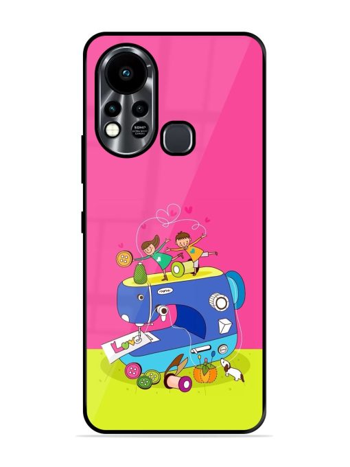 Sew Cute Glossy Soft Edge Case for Infinix Hot 11S Chachhi