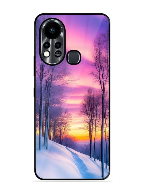 Winter'S Purple Haze Glossy Soft Edge Case for Infinix Hot 11S Chachhi