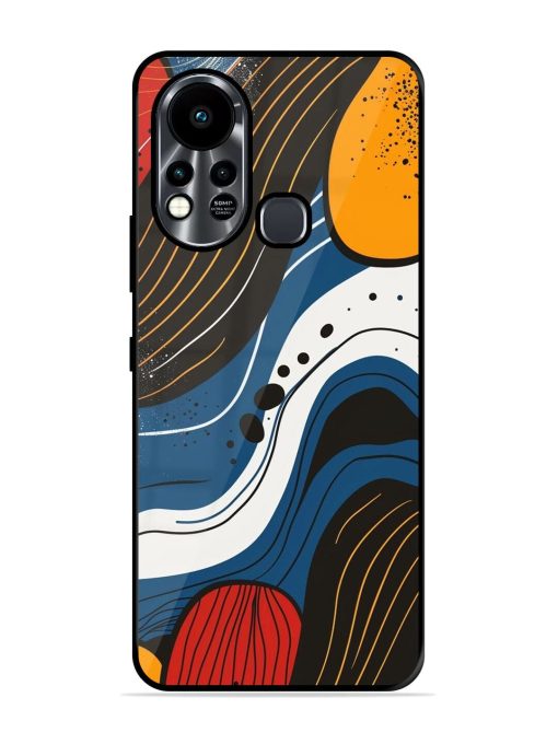 Abstract Expression Glossy Soft Edge Case for Infinix Hot 11S Chachhi