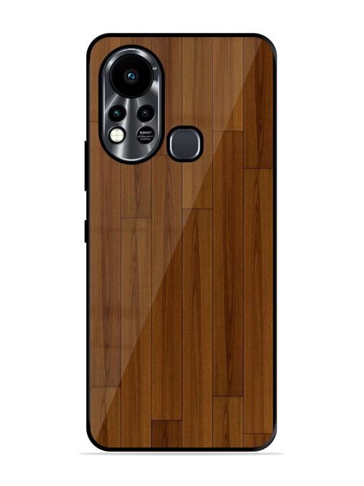 Warm Woodgrain Glossy Soft Edge Case for Infinix Hot 11S Chachhi