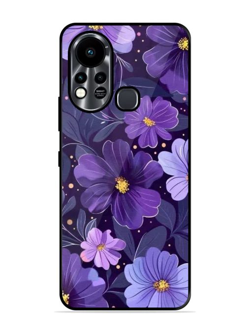 Purple Paradise Glossy Soft Edge Case for Infinix Hot 11S Chachhi