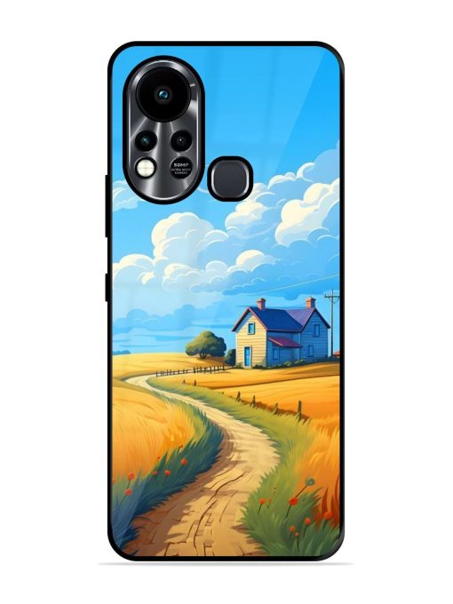 Countryside Cottage Glossy Soft Edge Case for Infinix Hot 11S Chachhi