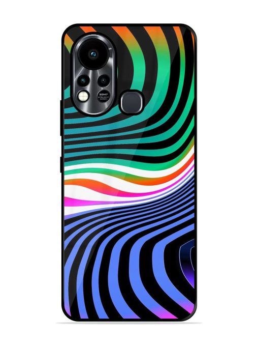 Psychedelic Waves Glossy Soft Edge Case for Infinix Hot 11S Chachhi