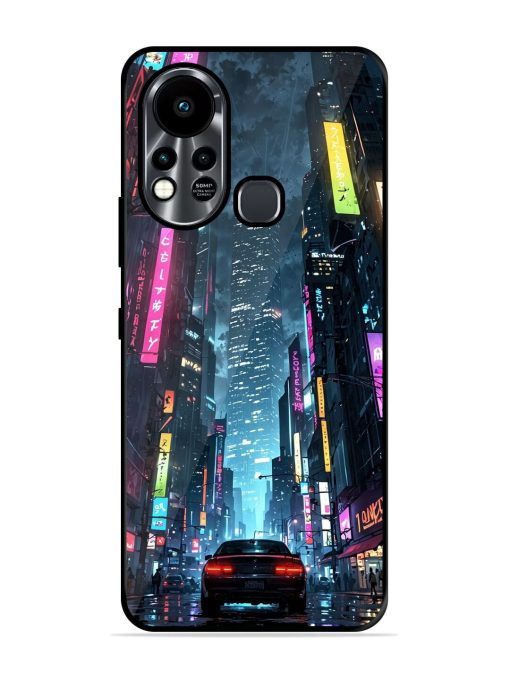 Neon Nightscape Glossy Soft Edge Case for Infinix Hot 11S Chachhi