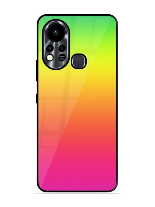 Rainbow Gradient Glossy Soft Edge Case for Infinix Hot 11S