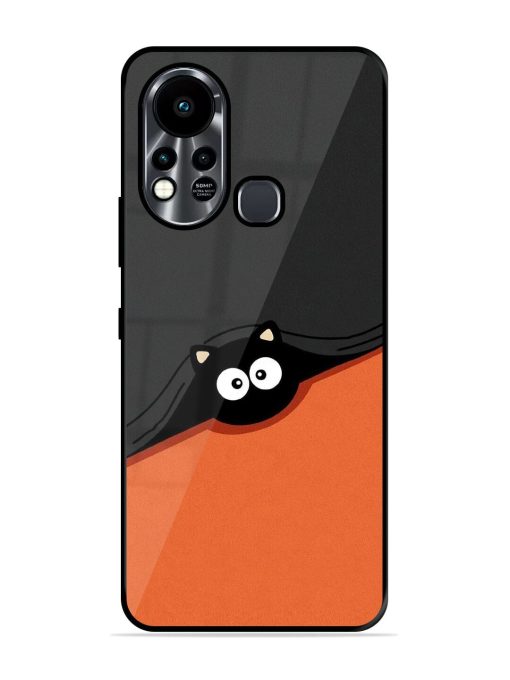 Peek-A-Boo Kitty Glossy Soft Edge Case for Infinix Hot 11S Chachhi