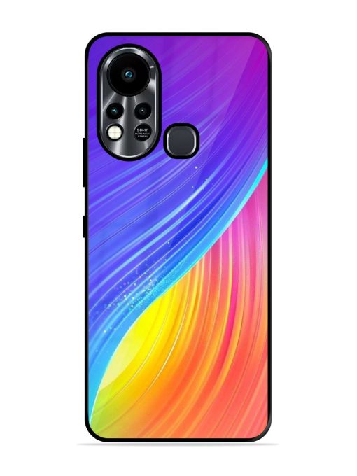 Neon Swirl Glossy Soft Edge Case for Infinix Hot 11S Chachhi