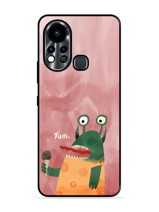 Hungry Monster Glossy Soft Edge Case for Infinix Hot 11S Chachhi