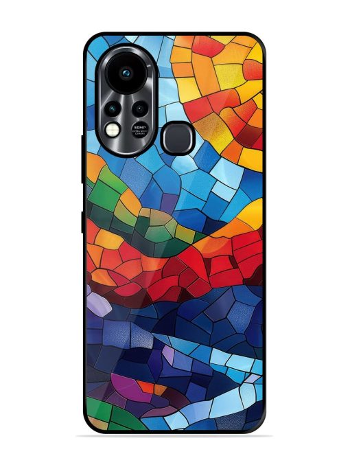 Mosaic Sunset Glossy Soft Edge Case for Infinix Hot 11S Chachhi