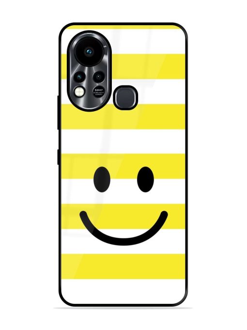 Smiling Stripes Glossy Soft Edge Case for Infinix Hot 11S