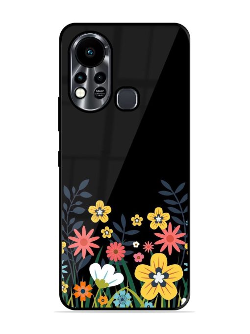 Floral Night Sky Glossy Soft Edge Case for Infinix Hot 11S