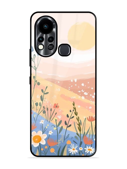 Golden Hour Blooms Glossy Soft Edge Case for Infinix Hot 11S Chachhi